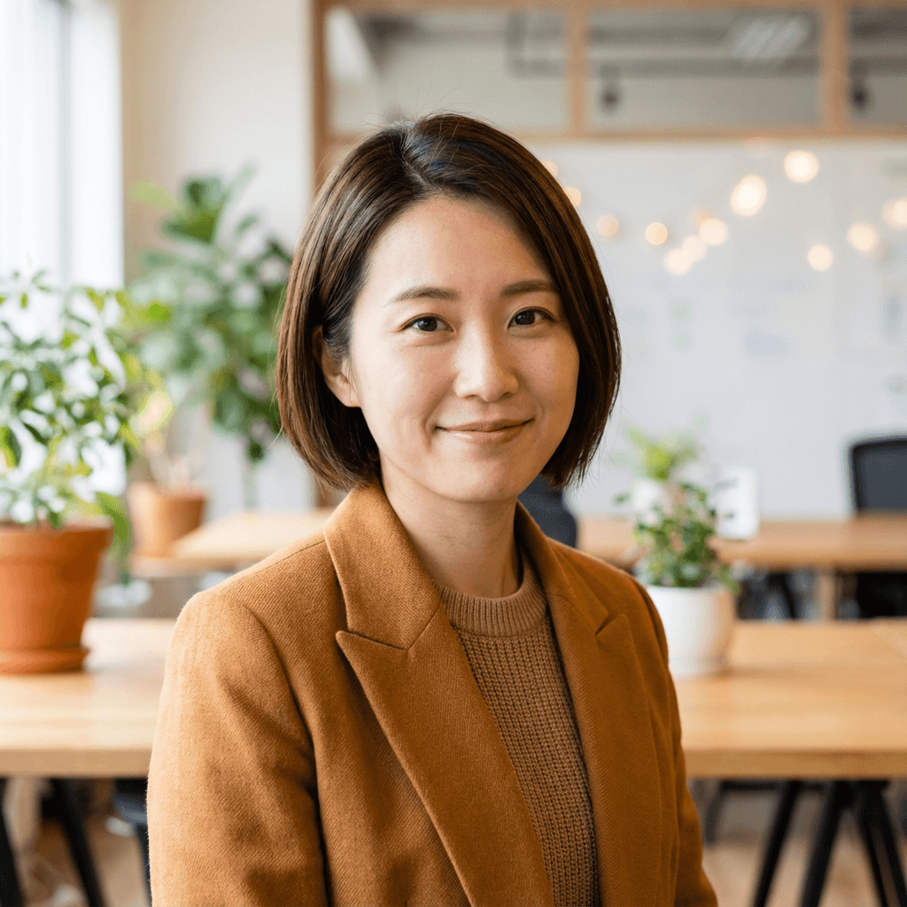 Amanda Chen in a creative office
